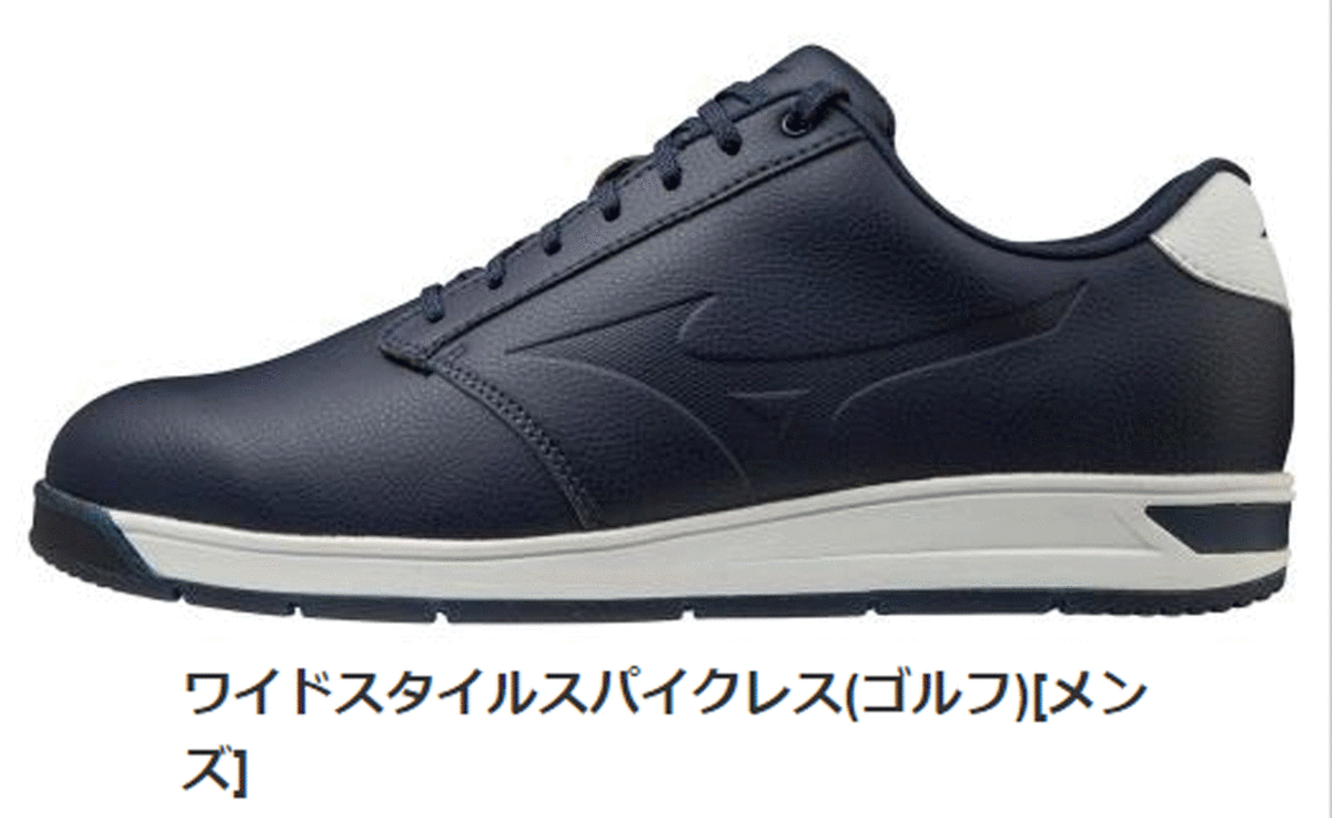 新品■ミズノ■2020.7■ワイドスタイル スパイクレス■51GQ2045■ネイビー■26.0CM■EEEE+1E■カジュアルで超幅広。「4+1E」■