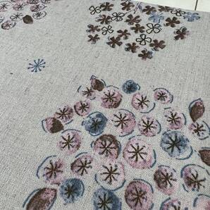 ★ハンドメイド 生地 北欧調 モーメント 綿麻シーチング グレー