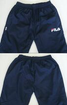 ★FILA*サイズ150*厚手パンツ*裏フリースパンツ*ウィンドブレーカーパンツ*フィラ*キッズ*ネイビー*防寒*秋冬*　＃3187_画像4