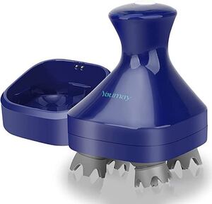 新品Youmay頭皮ブラシ電動ヘッドブラシ 頭皮エステ IPX7防水お風呂女性メンズ 乾湿両用 USB充電式 コードレス 10分タイマー自宅出張 旅行