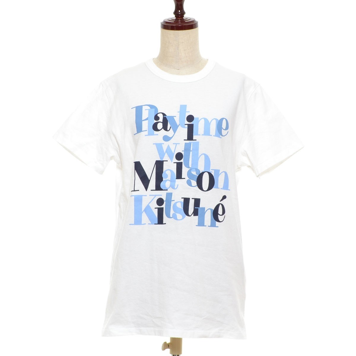 新品タグ 未着 MAISON KITSUNE メゾン キツネ SURF STRIPE DRESS 2018