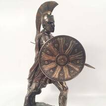 楯と槍を構えたトロイア戦争の英雄アキレス アキレウス彫像 彫刻/ ホメーロス叙事詩『イーリアス』アガメムノーン(輸入品_画像6