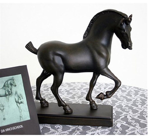 西洋彫刻 レオナルド・ダビンチの馬の彫像/ ルネサンス 万能の天才 モナリザ 最後の晩餐 スフォルツァ騎馬像（輸入品