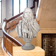 レオナルド・ダ・ヴィンチ 大きな 胸像 彫像 彫刻/ 図書館 書斎 レストハウス 貴賓室 文化センター （輸入品_画像1