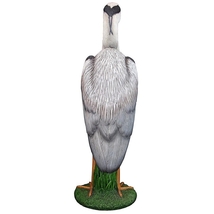 動物彫刻 水辺に佇むアオサギ（青鷺） 鳥の彫像 カラー置物フィギュア/屋外アウトドア ガーデン庭園 園芸（輸入品_画像6