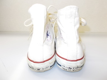 e562◆CONVERSE ALL★STAR ハイカットスニーカー◆コンバース US4.5 JPN23.5cm ホワイト白色系 キャンバス生地 シューズ 靴 3A_画像4