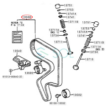 トヨタ MR2(SW20) アルテッツァ(SXE10) セリカ(ST202) カルディナ(ST210G ST215G) RAV4(SXA10W SXA11W) タイミングベルト 13568-80015_画像2