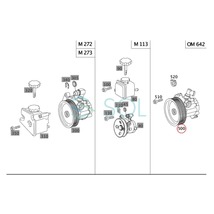 ベンツ W204 W211 W219 パワステポンプ パワーステアリングポンプ C250 C350 E280 E300 E320 CLS350 0054660201 0054660301 出荷締切18時_画像4