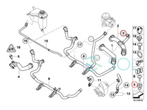 BMW E36 E46 E90 E91 E92 E93 E39 ウォーターホース エア抜きボルト 318i 320i 323i 325i 328i 330i M3 525i 528i 530i 540i_画像3