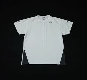 YONEX ヨネックス // VERY COOL 半袖 マーク刺繍 Tシャツ (白) サイズ L
