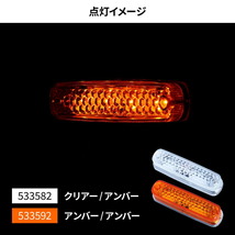 JETINOUE ジェットイノウエ LED車高灯ランプNEO アンバー (アンバーレンズ) 24V_画像2