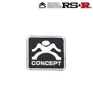 RSR ワッペン 小 (CONCEPT/白文字) GD031