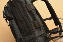 25L リュックサック リュック デイパック バックパック メンズ Military Tactical アサルトリュック 多機能 7999845 ブラック 新品_画像3