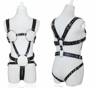 . bundle .bo vintage Harness sexy . whole body three jpy men's Dance man metal cosplay tool 