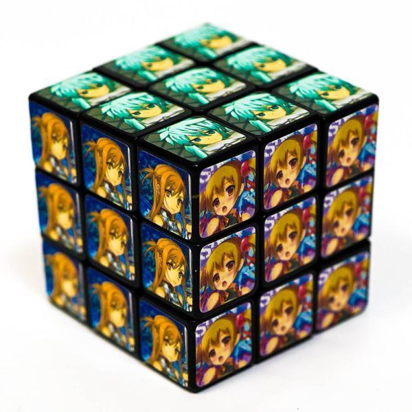 立体キューブ 立体パズル 6面体パズル ソードアート・オンライン キリト アスナ 3x3x3