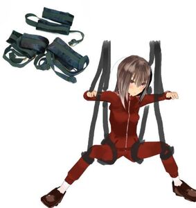 拘束具 ドア拘束 拘束ベルト 拘束縄 ブラック ブランコ 吊るし具 縄師 黒