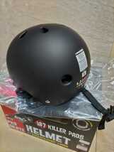 187 killerpads ヘルメット　Sサイズ　LIZZIEモデル　限定　シグネチャーモデル　スケートボード　希少　マッドブラック　BMX レア　保護_画像3