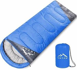 寝袋 封筒型 軽量 保温 210T防水シュラフ アウトドア キャンプ コンパクト