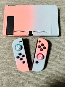 任天堂switch保護カバー&ジョイコンスティックカバーセット ニンテンドースイッチ分体式保護ハードケース switch周辺機器