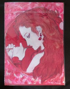 【新品・未使用】天野喜孝 COLLECTED PAINTINGS OF AMANO'S WORLD クリアファイル A4 FF4 非売品 YOSHITAKA AMANO　A4サイズ