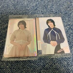 藤吉夏鈴 櫻坂46 ローソン限定 ツインチョコウエハース プラカード ノーマル レア 2種 コンプ ①