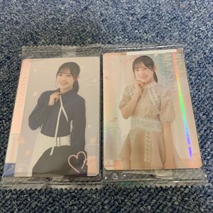 松田里奈 櫻坂46 ローソン限定 ツインチョコウエハース プラカード ノーマル レア 2種 コンプ ①