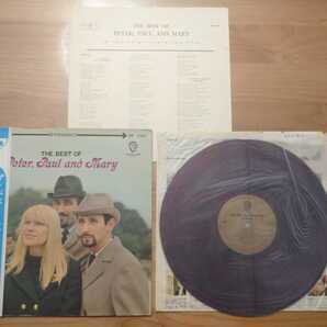 ★The Best Of Peter,Paul and Mary★帯付★LPレコード★赤盤★スリーブ破れあり★ジャケット・帯汚れあり★中古品