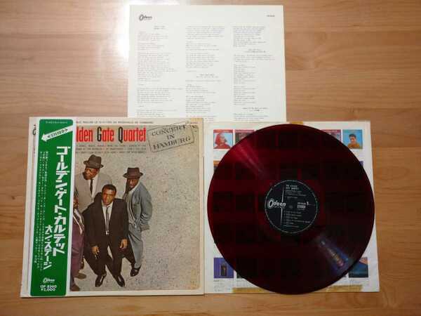 ★ゴールデン・ゲート・カルテット Golden Gate Quartet★オン・ステージ★帯付★赤盤★スリーブ破れあり★LPレコード★中古品