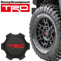 USトヨタ純正 TRD ホイール センターキャップ マットブラック 17インチ用 1個 FJクルーザー/ランクル プラド150系/ハイラックスサーフ_画像1