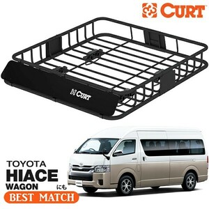 【CURT 正規品】ルーフラック ルーフバスケット ルーフキャリア 18115 105cm×94cm×14cm トヨタ ハイエース HIACE WAGONに！