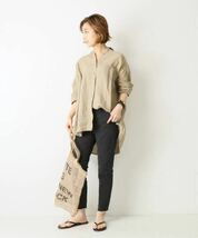 ドゥーズィエムクラス WIDE LINEN シャツ ベージュ Deuxieme Classe_画像6