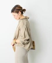 ドゥーズィエムクラス WIDE LINEN シャツ ベージュ Deuxieme Classe_画像3