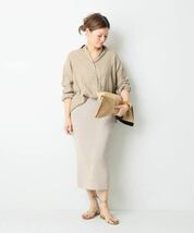 ドゥーズィエムクラス WIDE LINEN シャツ ベージュ Deuxieme Classe_画像4