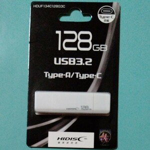 USBメモリ 128GB USB3.2 Type-A/Type-C HIDISC HDUF134C128G3C