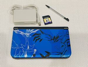 ニンテンドー3DS LL ポケットモンスター Xパック ゼルネアス・イベルタル ブルー 本体動作品 送料無料 ポケモンXY 任天堂