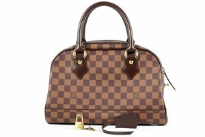 【新品同様・未使用】LOUIS VUITTON ヴィトン ドゥオモ ダミエ ハンドバッグ ブラウン ブランド鞄【MN33】