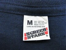 80年代 Screen Stars Tシャツ ネイビーカラー デットストック 未使用 Size-M_画像4