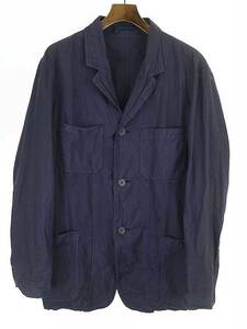 CASEY CASEY ケイシー ケイシー スタンドカラー3Bジャケット ネイビー サイズ:M メンズ