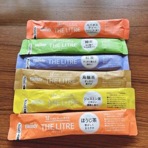 AGF ブレンディ ザリットル 6本 セット ほうじ茶 烏龍茶 緑茶 紅茶