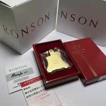 RONSON ロンソン フリントオイルライター バンジョー ブラスサテン BRASS SATIN R01-0026　送料無料！！新品　税込！4948501113729 特売中_画像1