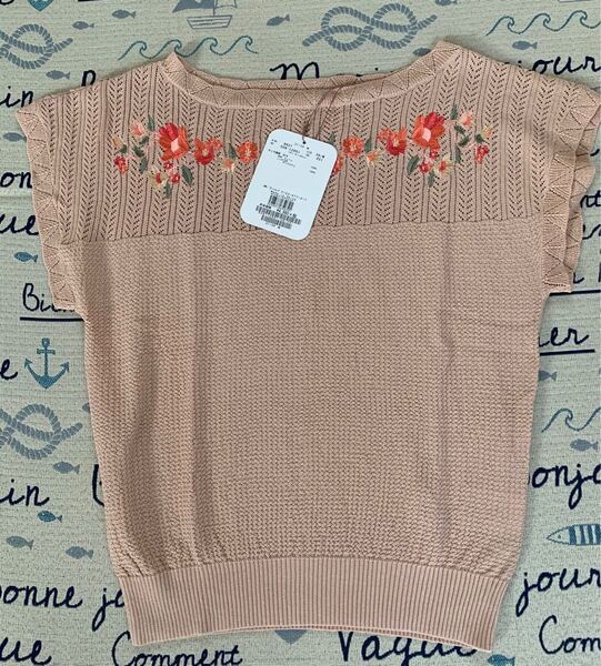 クチュールブローチ 刺繍ニット タグ付き 訳あり