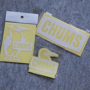 CHUMS ステッカー CH62-1484 CH62-1547 CH62-1124 新品 防水素材 ＜ 3枚セット ＞