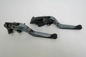 CBR600RR 03 04 05 06 CBR954RR 2002-2003 可倒式 ダブルビレットレバー 灰 【ae-cb954-c】