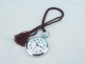 2T220817 SEIKO セイコー QUARTZ クオーツ 3針 懐中時計 7550-0010 白文字盤 紐付き ジャンク品