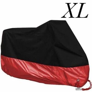  バイクカバー 黒×赤 XLサイズ 耐水 耐熱 防雪 厚手 新品未使用 送料無料 送料込み 青 黒 赤 銀 L XL XXL XXXL 自転車カバー