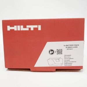 104 【未使用】HILTI ヒルティ B22/8.0 22V バッテリー 建設用電動工具用 バッテリーパック