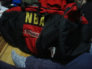 1802en Be e-NBA Chicago bruzCHICAGO BULLS drum duffel bag BAG bag ACE Ace 