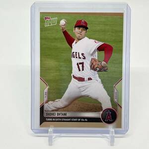 Shohei Ohtani 大谷翔平 2022 Topps Now #612 Turns In Sixth Straight Start Of 10+ Ks