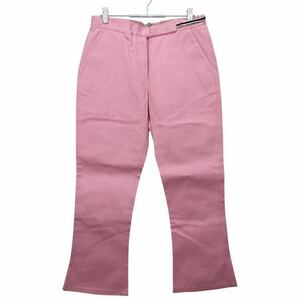 MIU MIU MiuMiu lady's pink jeans Denim pants bottoms 44 inscription 