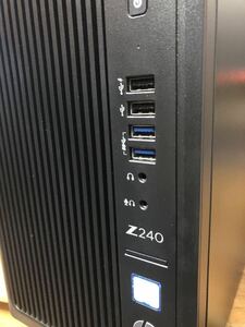 美品PC HP Z240 workstation Intel XeonE3-1225v5 QUADRO k2000＆k600 PC4- ECC 32GB SSD128GB&HDD2TB SB X-FI USB Windows11